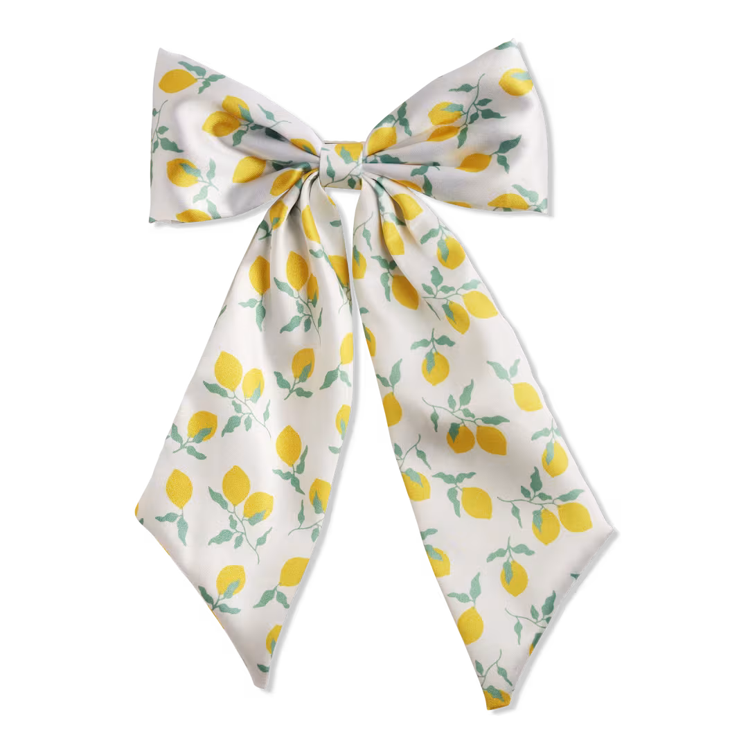 Product-obsessed  Satin Printed Bow Barrette