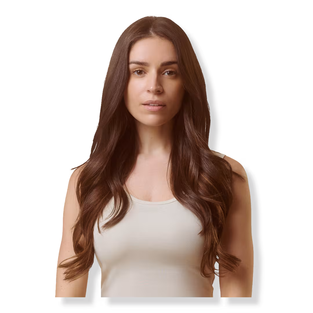 Sitting Pretty  Soft Chestnut Brown Halo Human Hair Extension