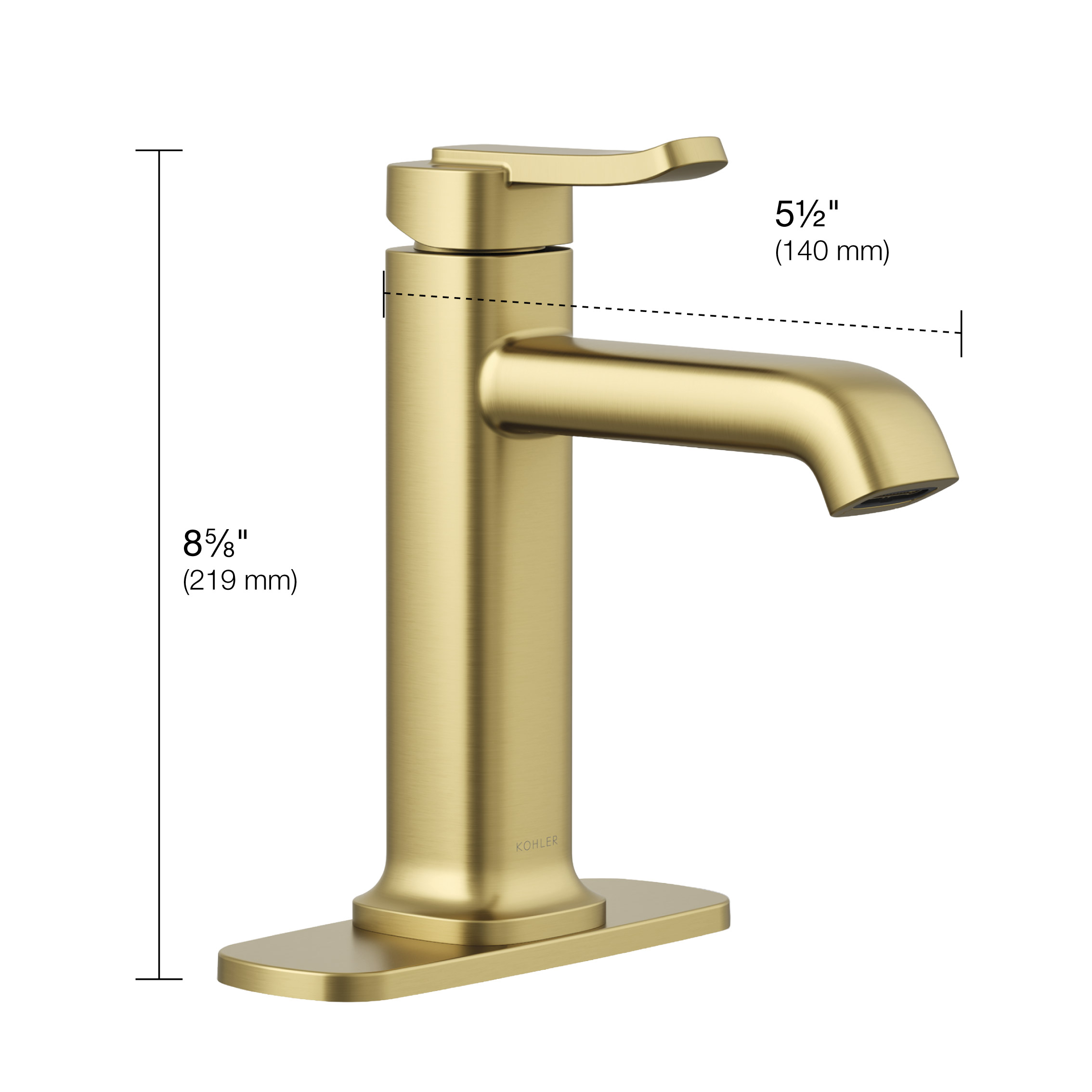 Kohler Cordate Single-handle Bathroom Faucet