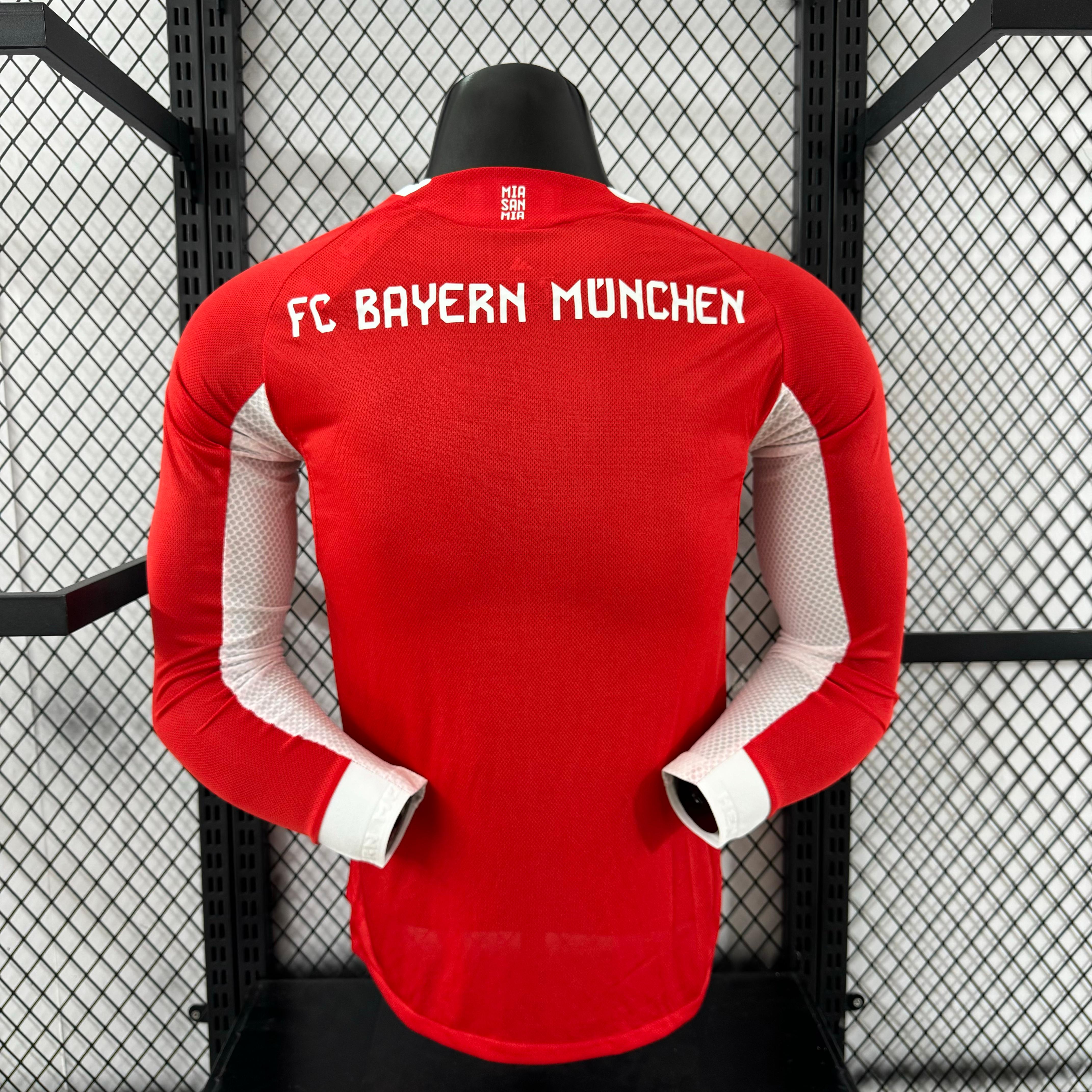 2025/2026 Bayern Munich Home Long Sleeve Football Shirt (Player Edition)
