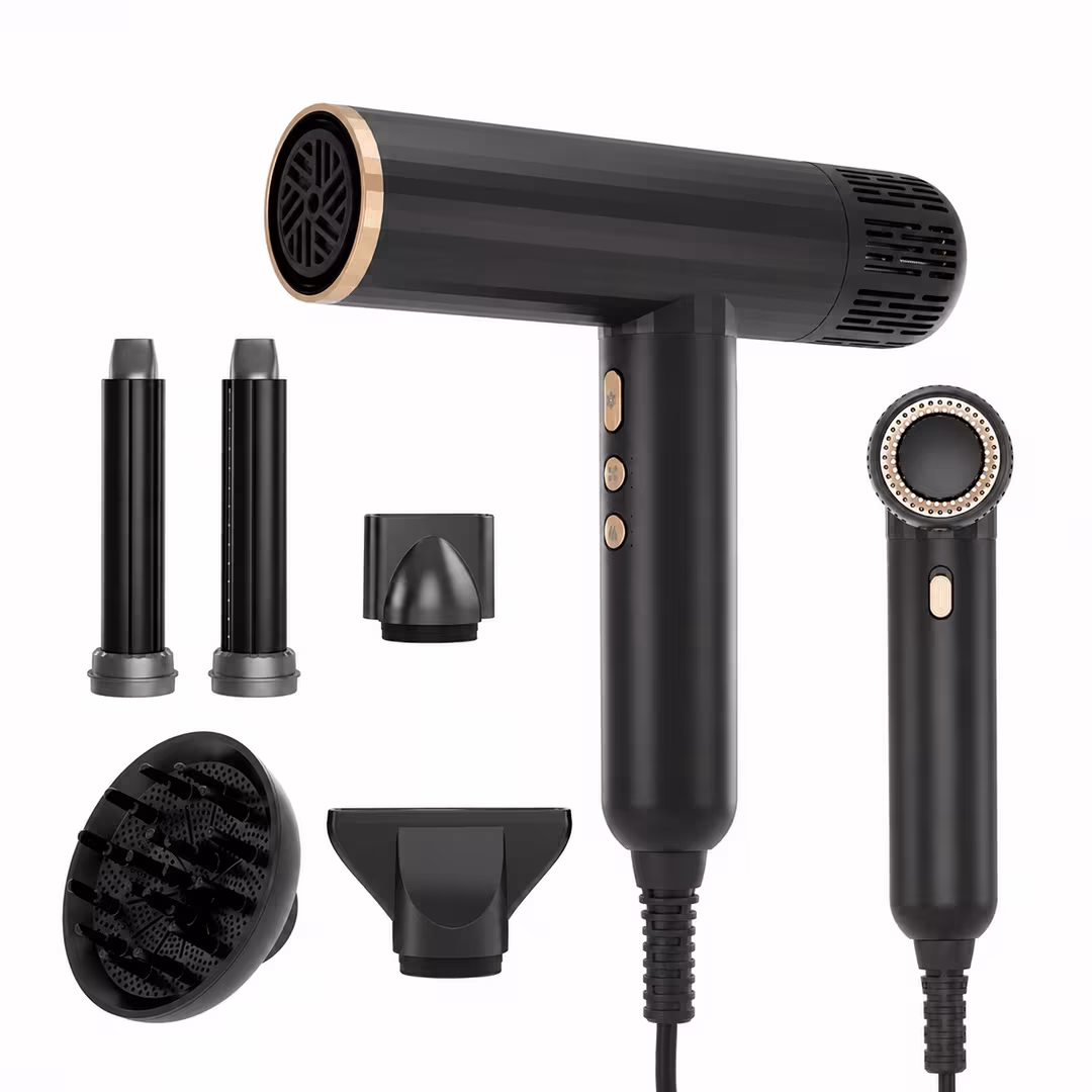 NICEBAY  Ionic Hair Dryer with 5 Attachments