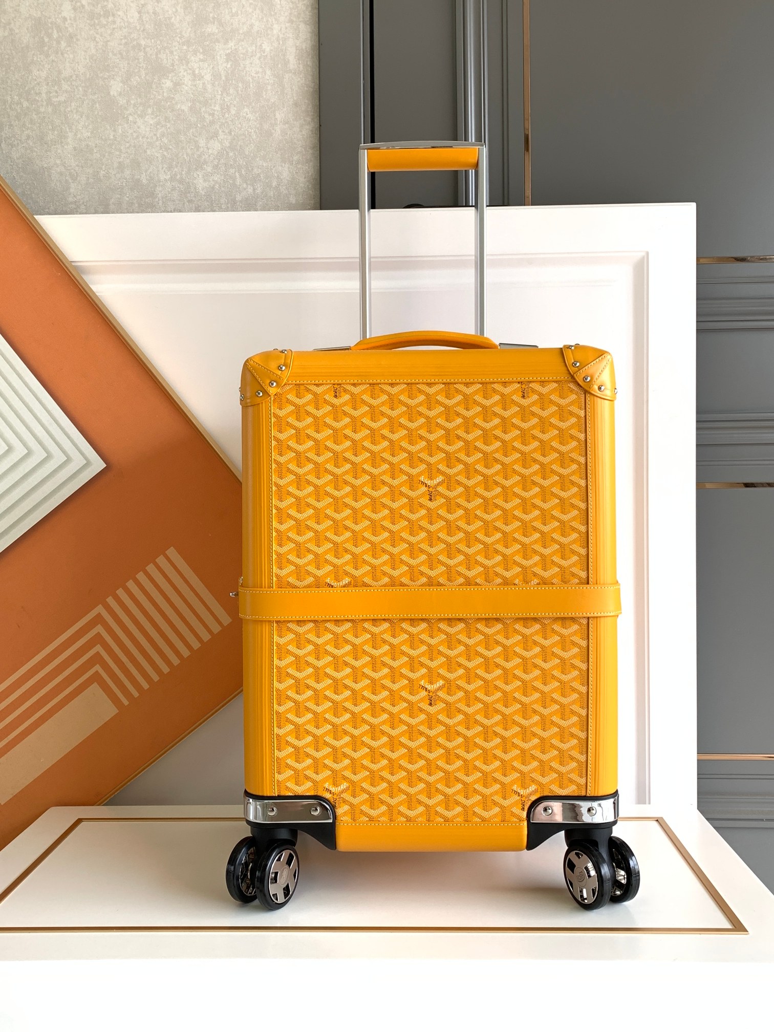 Goyard classic print trolley case