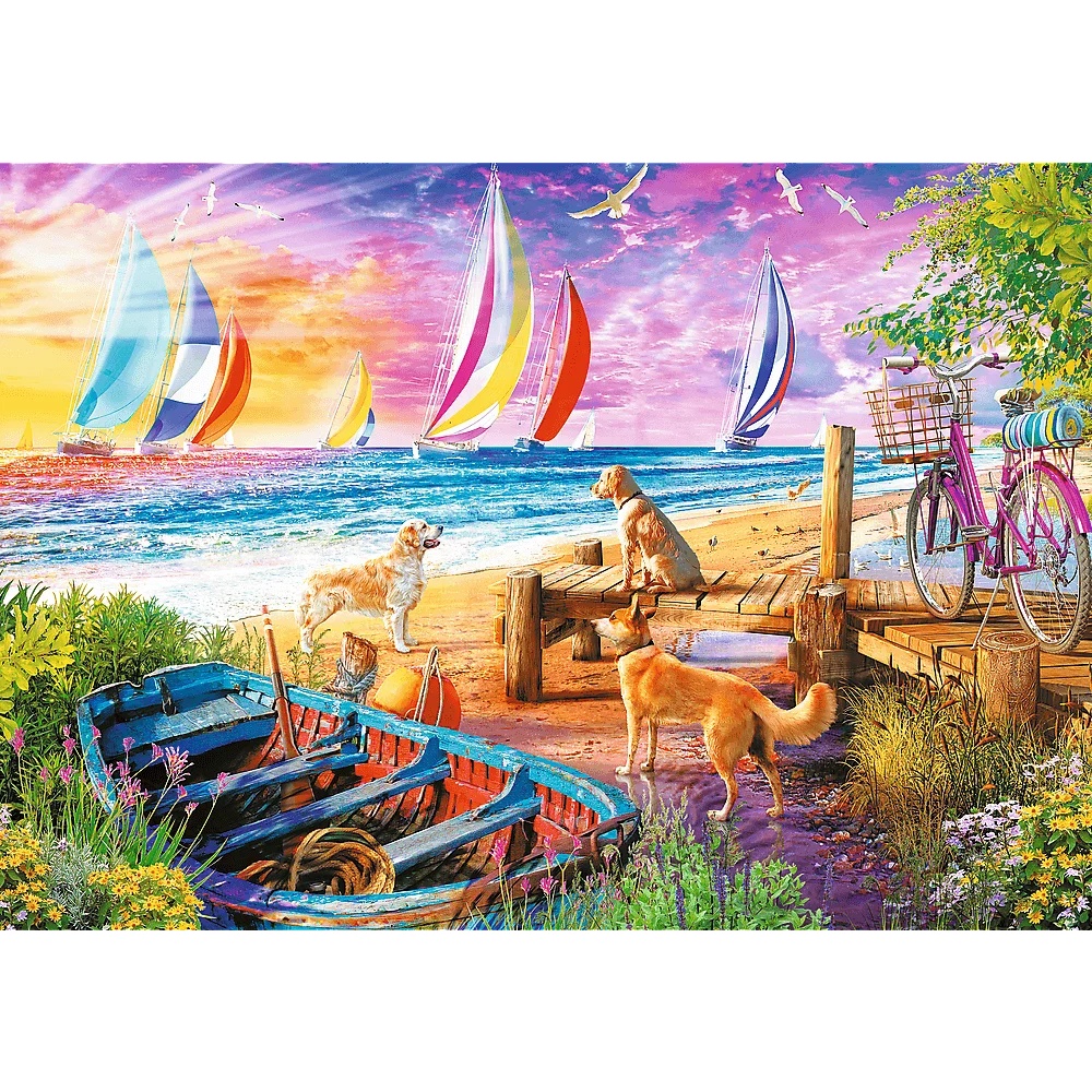 Puzzle Prime 1000 El. Sailboats View
