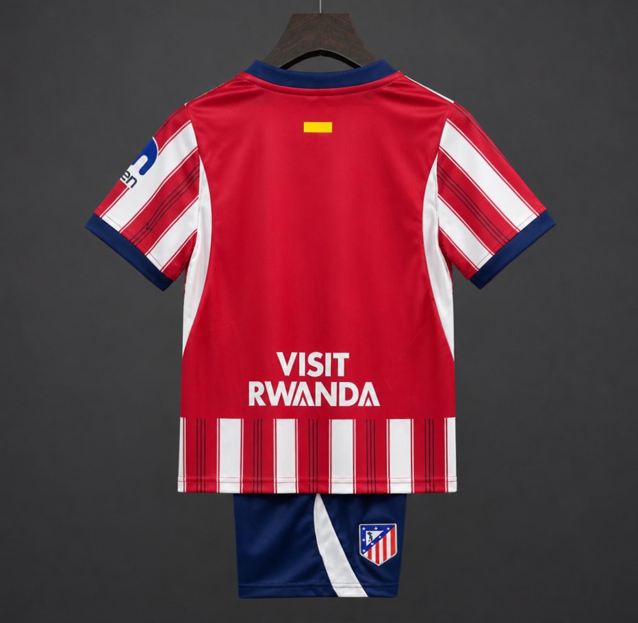 2026/2027 Atletico Madrid Home Football Kids Kit （Adult Kids Kit socks）