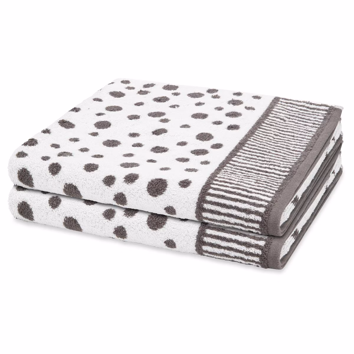 Duschtuch-Set Punkte allover (2er Set)