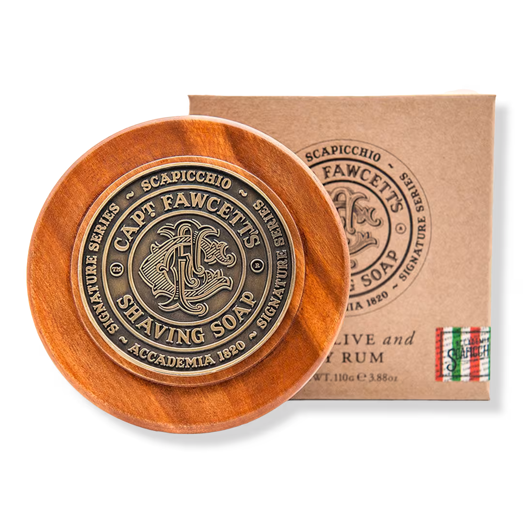 Captain Fawcett  Scapicchio Fig, Olive & Bay Rum Shaving Soap