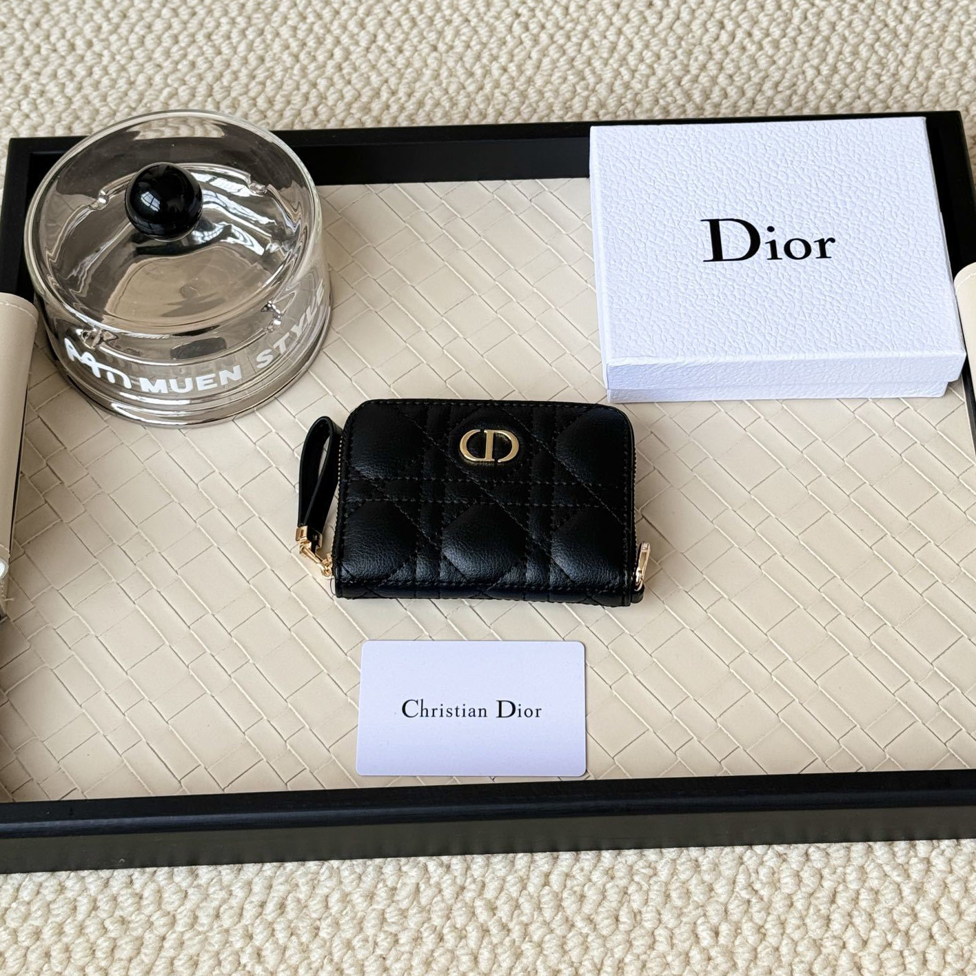 Dior Wallets Card Holder Zippers Wallet S5034