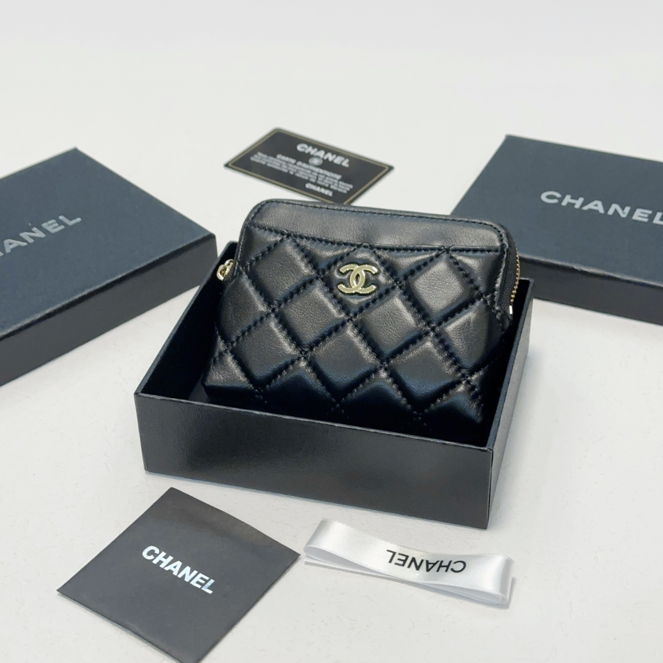 Chanel Wallets Mini Lambskin Wallet