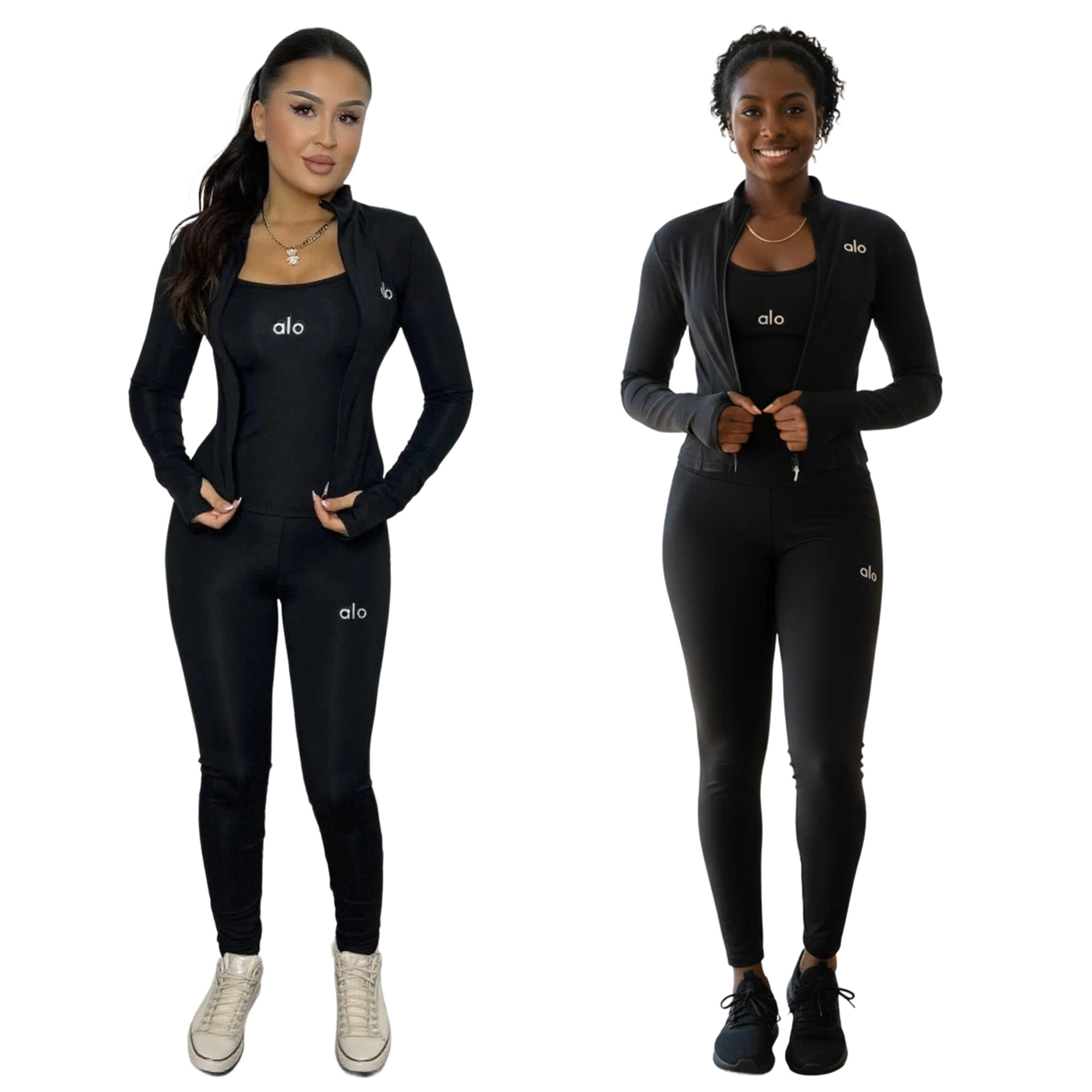 ALO Fashion Letter Yoga Three-Piece Set