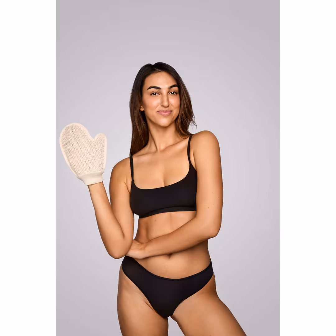 Dermasuri  Two-Sided Exfoliating Glove and Washcloth