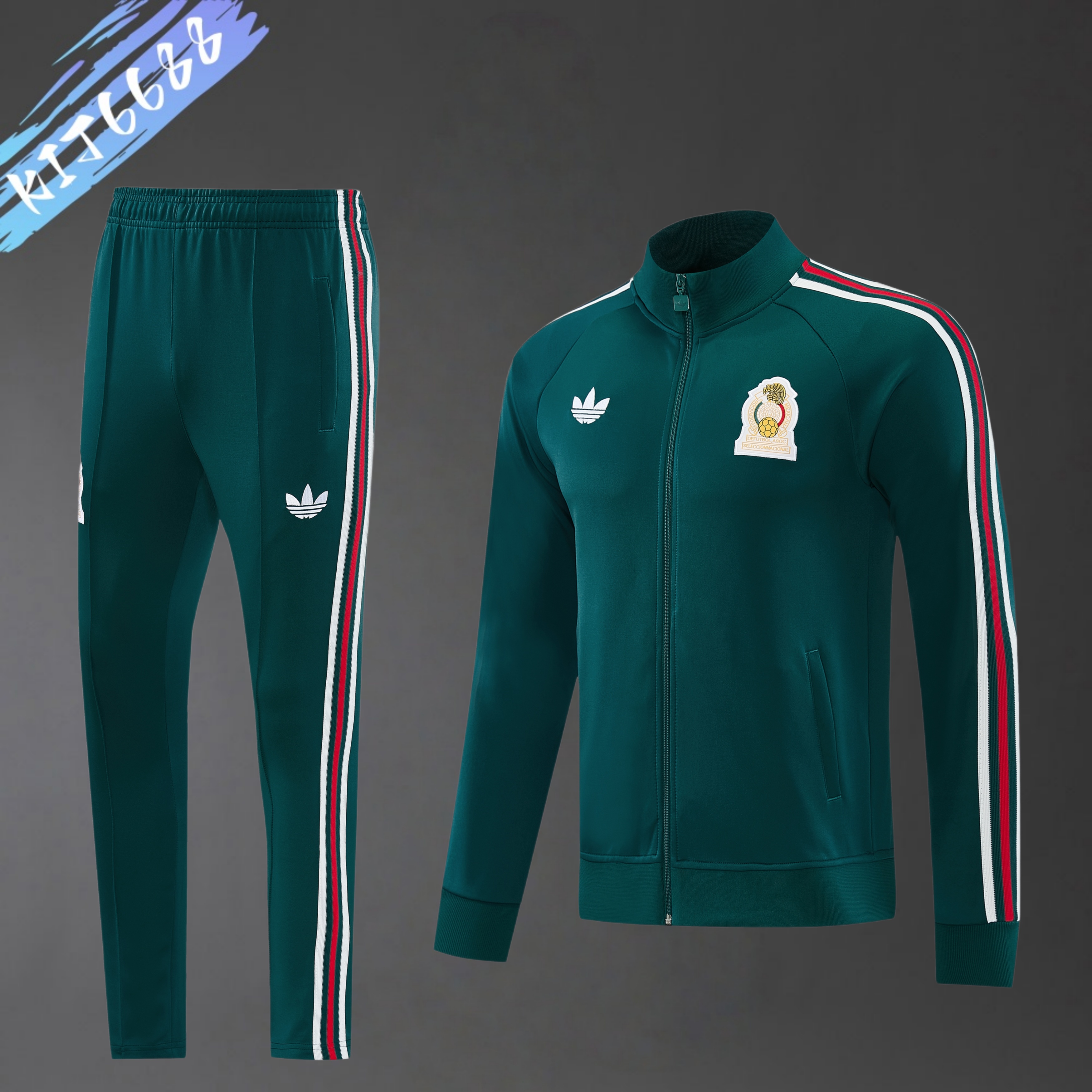 2026/2027 Mexico Full Zipper Training Suit (Adult Set)