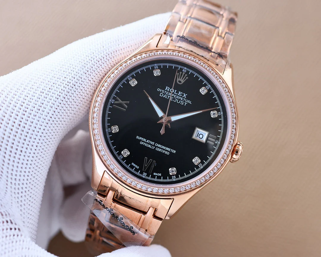Rolex Watch Datejust 40mm Silver Pink Gold