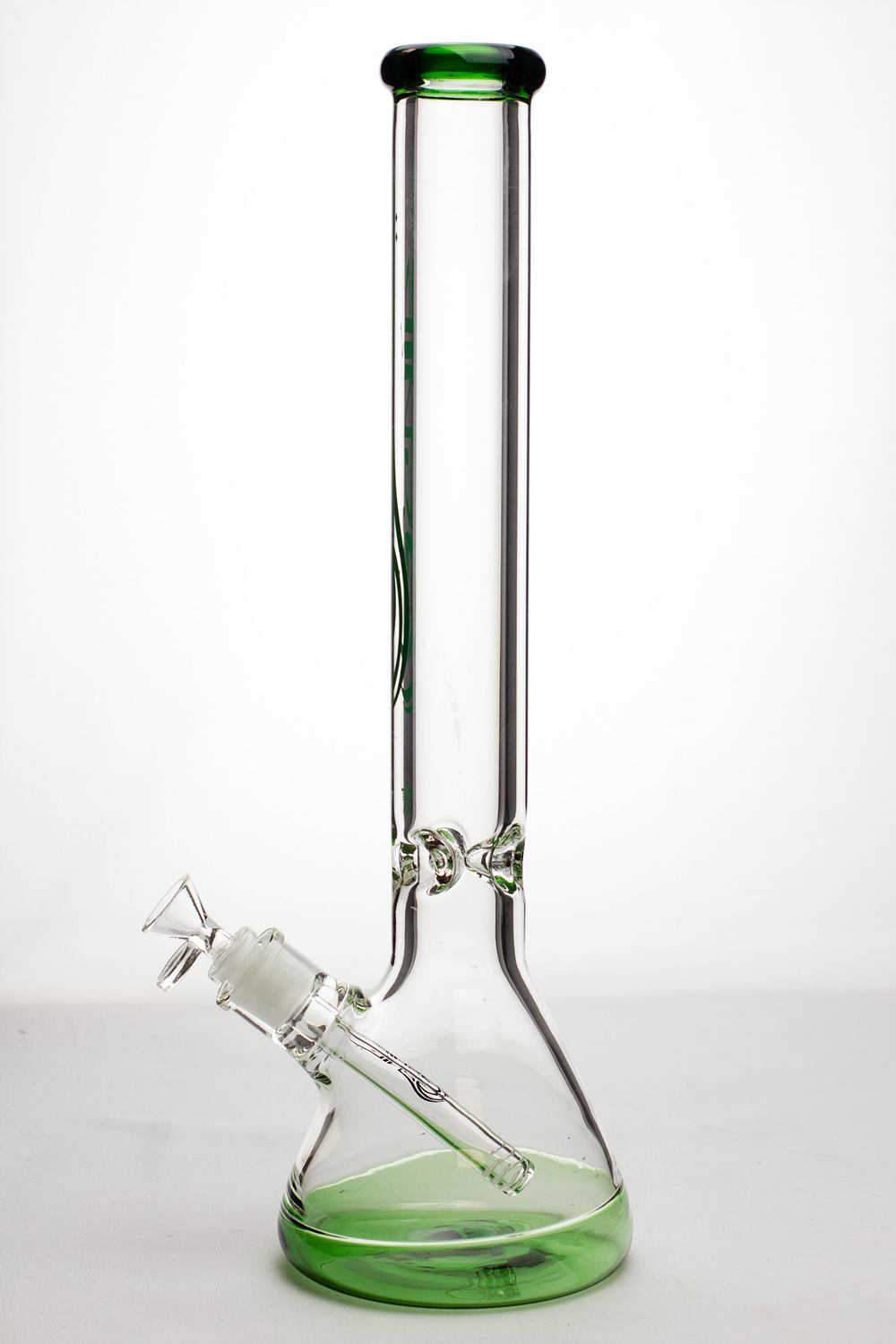 18 genie 9 mm beaker colored bottom water bong