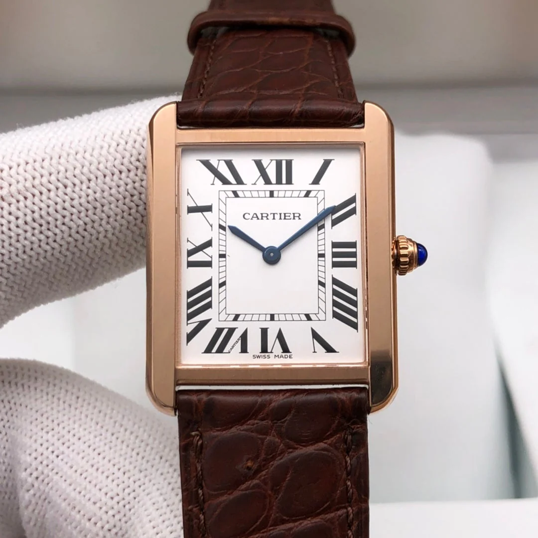 Cartier Watch TANK LOUIS QUARTZ ROSE GOLD CASE