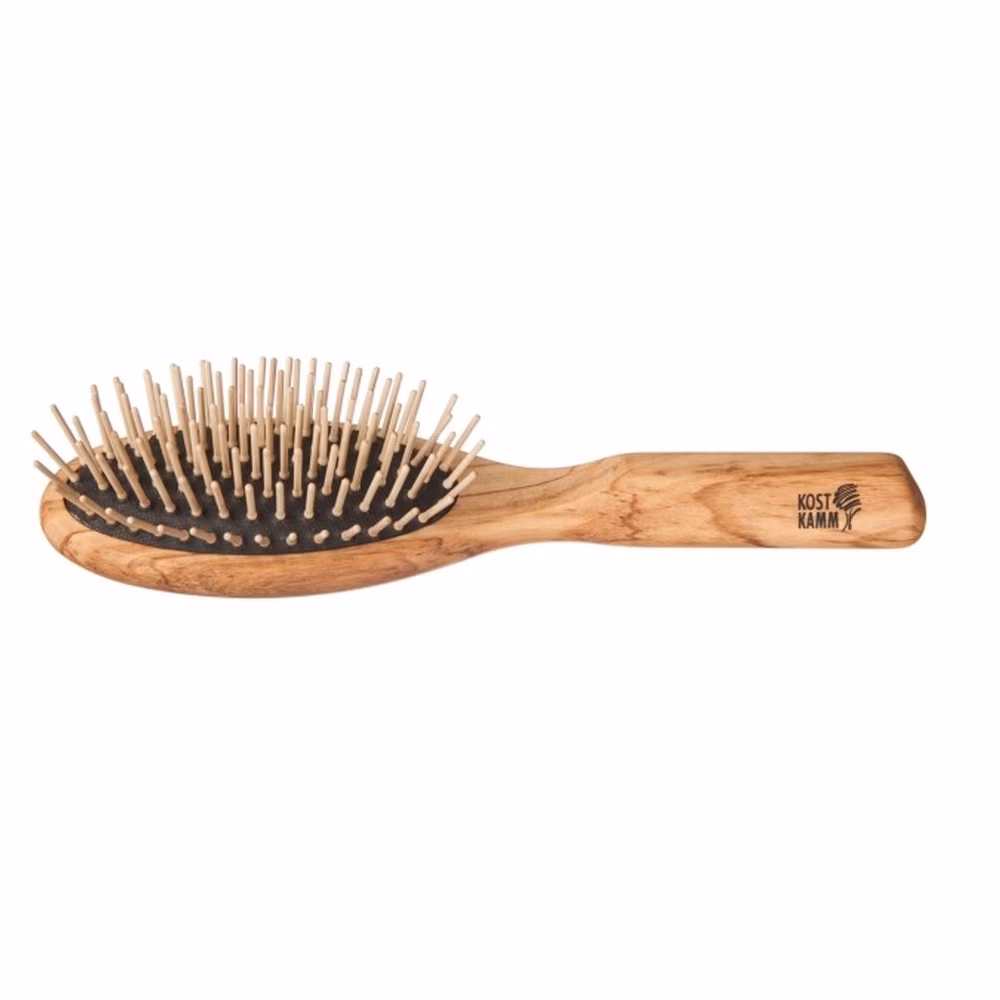 Holzbürste - gerade Holznoppe oval