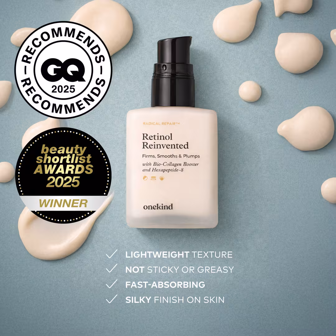 Onekind  Radical Repair Retinol Reinvented Serum for Sensitive Skin with Peptides + Squalane