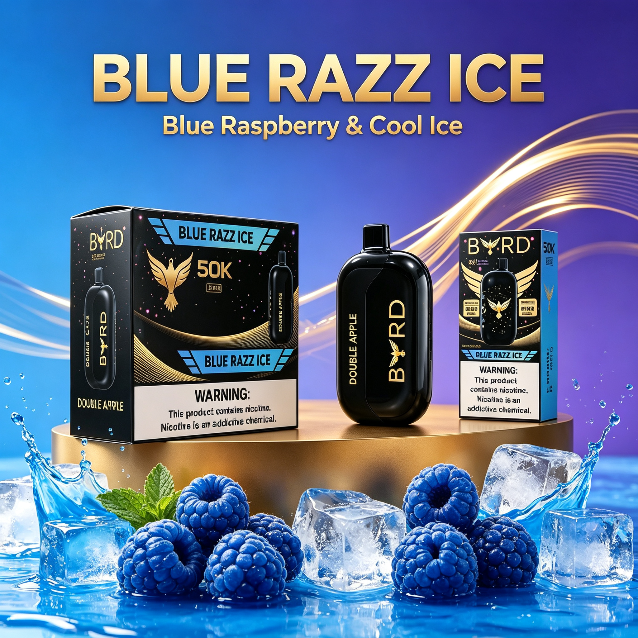 🦅❄️Blue Razz Ice Disposable