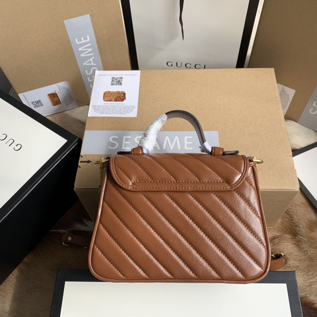 Gucci GG MARMONT MINI TOP HANDLE BAG 583571