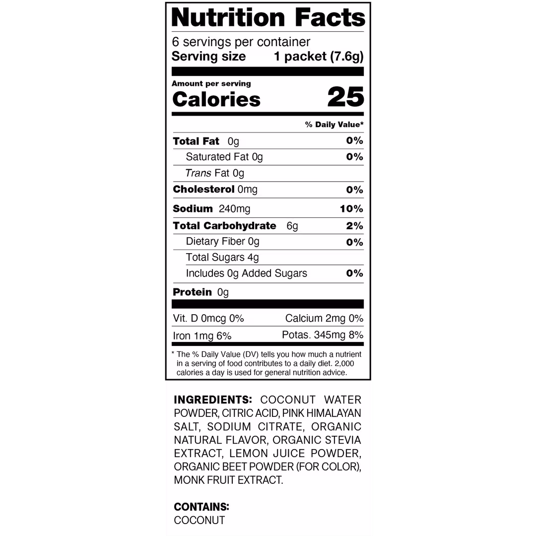 Cure Hydration  Electrolyte Drink Mix Watermelon