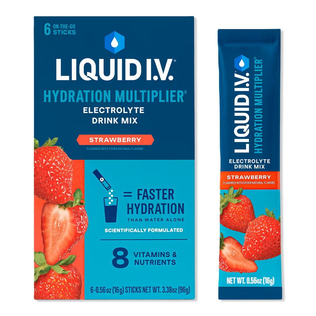 LIQUID I.V.  Hydration Multiplier Electrolyte Drink Mix Strawberry