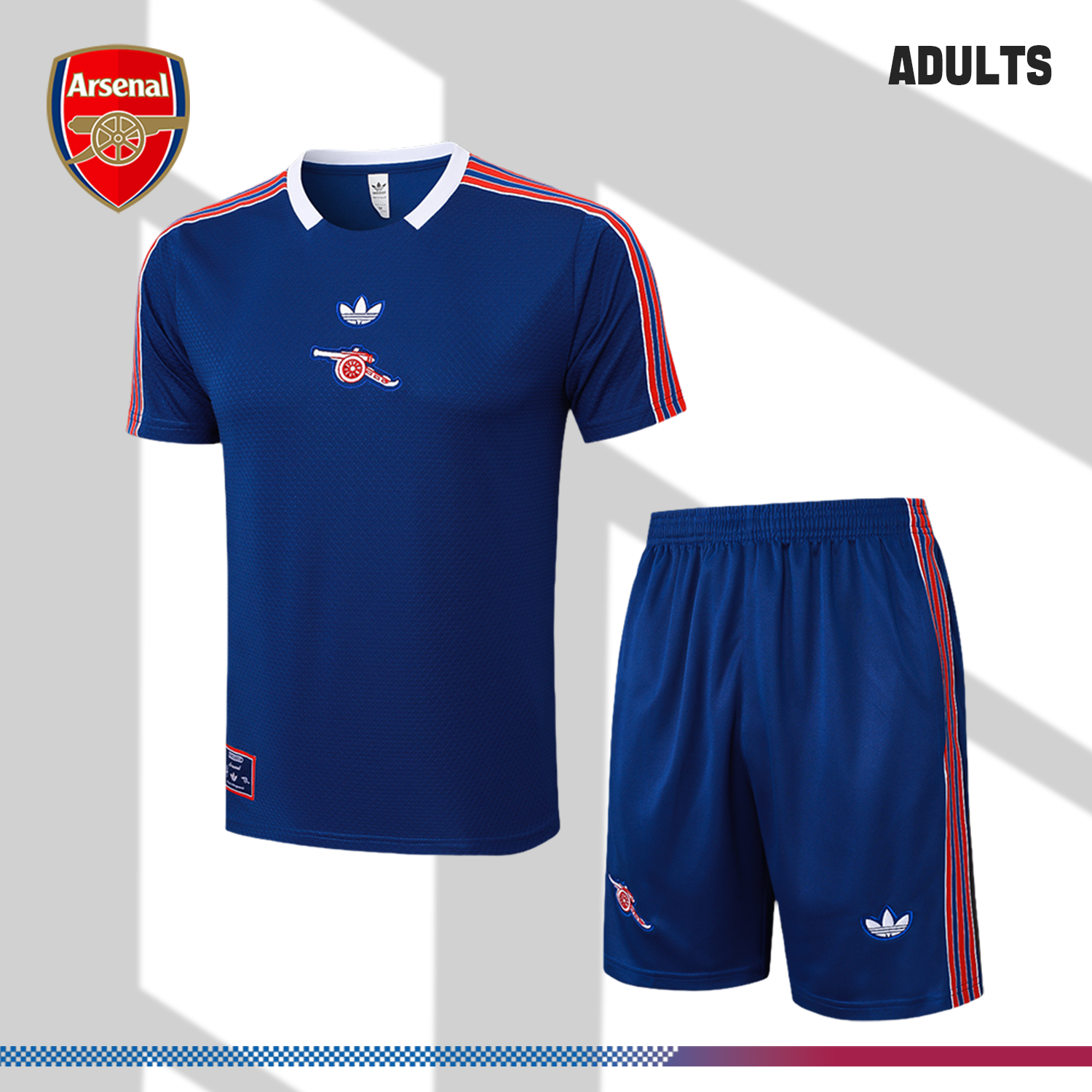 2025/2026 Arsenal Dark Blue Adult Short Sleeve Training Wear (Adult Kit)