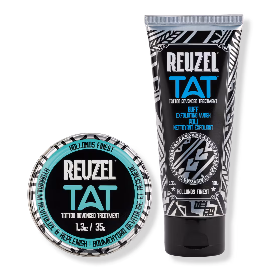 REUZEL  TAT Hydrabalm Tattoo Balm & Buff Exfoliating Cleanser Duo