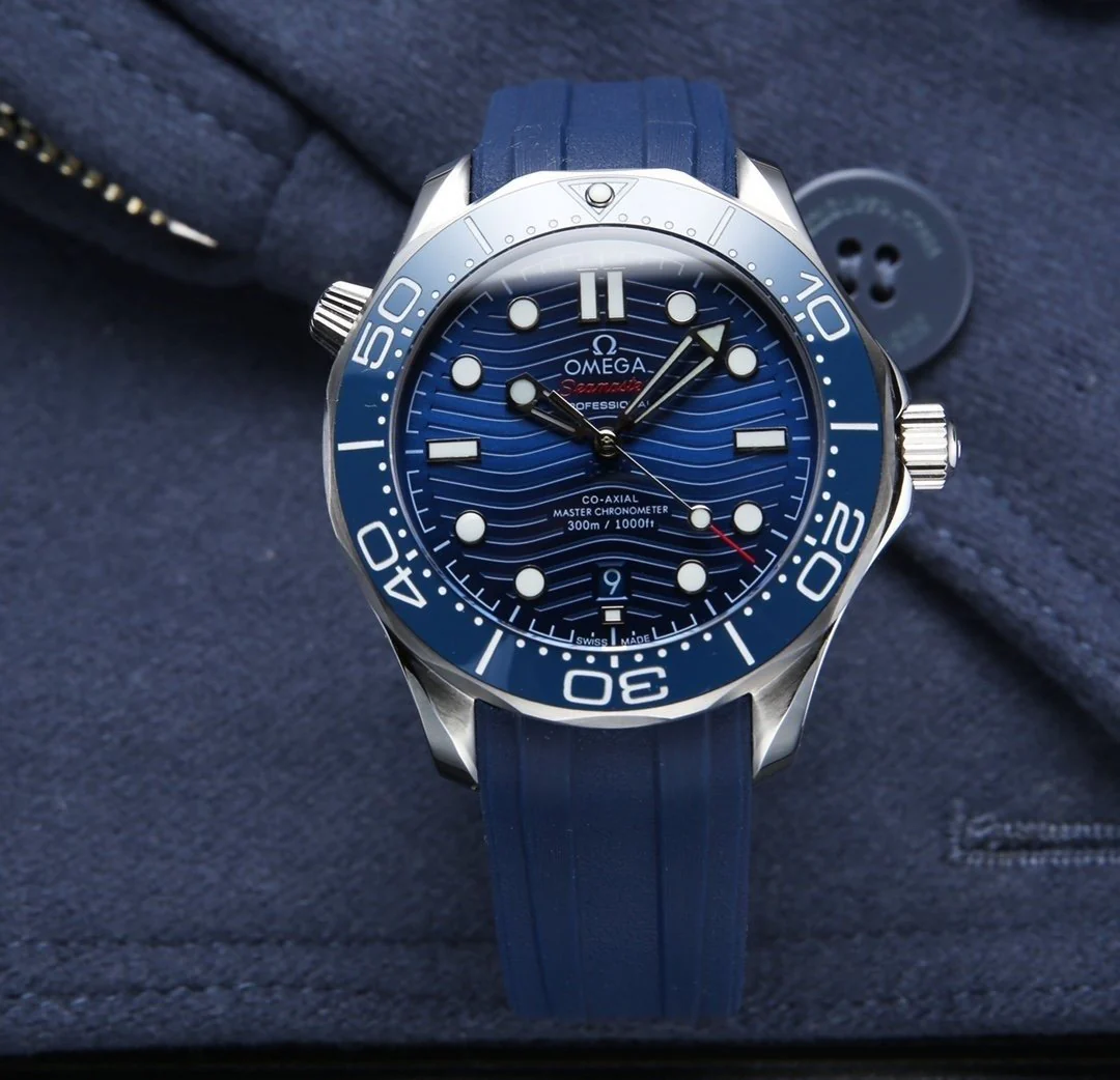 Omega Watch SEAMASTER DIVER 300M BLUE CERAMIC RUBBER