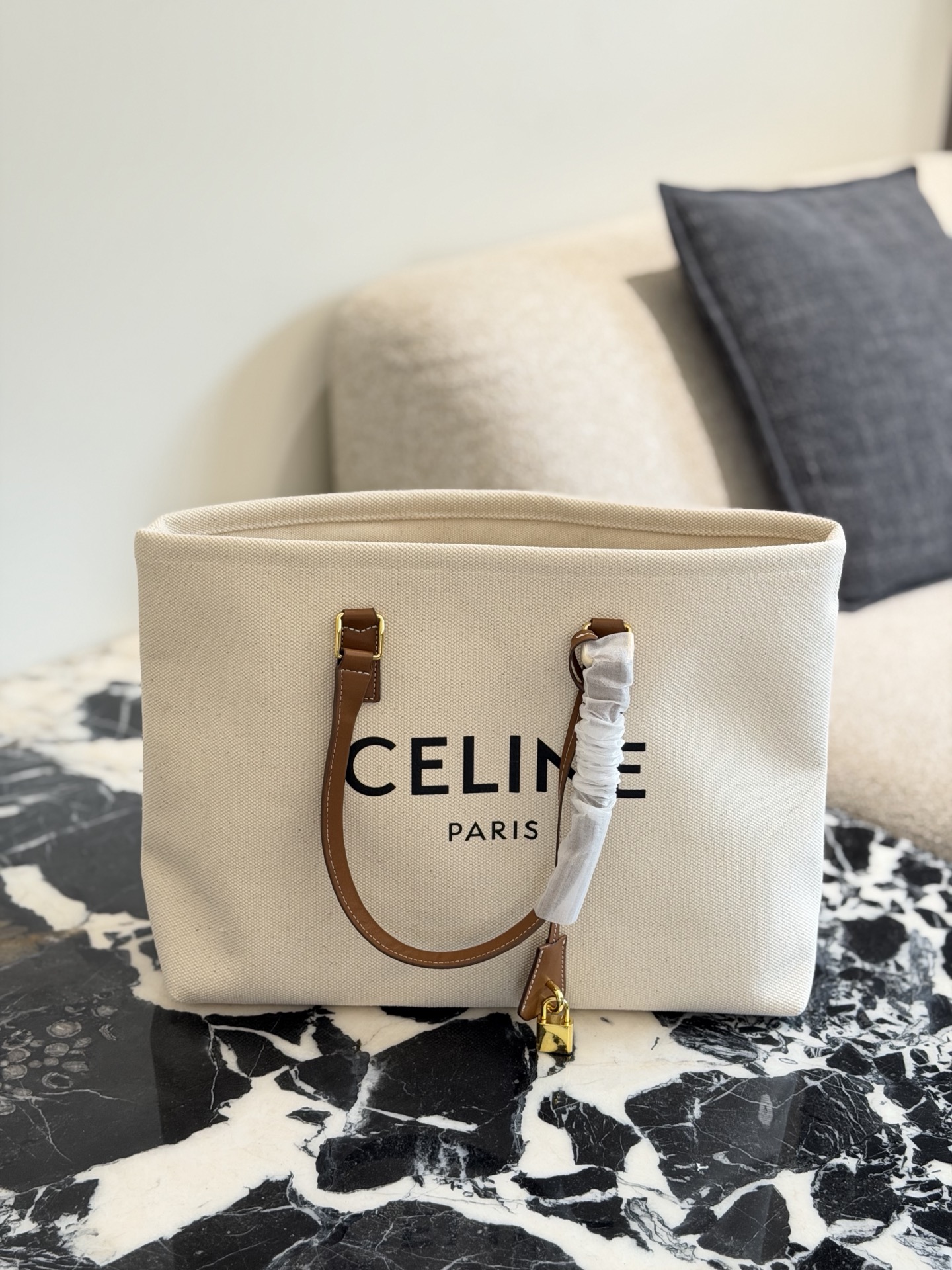 Celine Horizontal Cabas Tote Bag