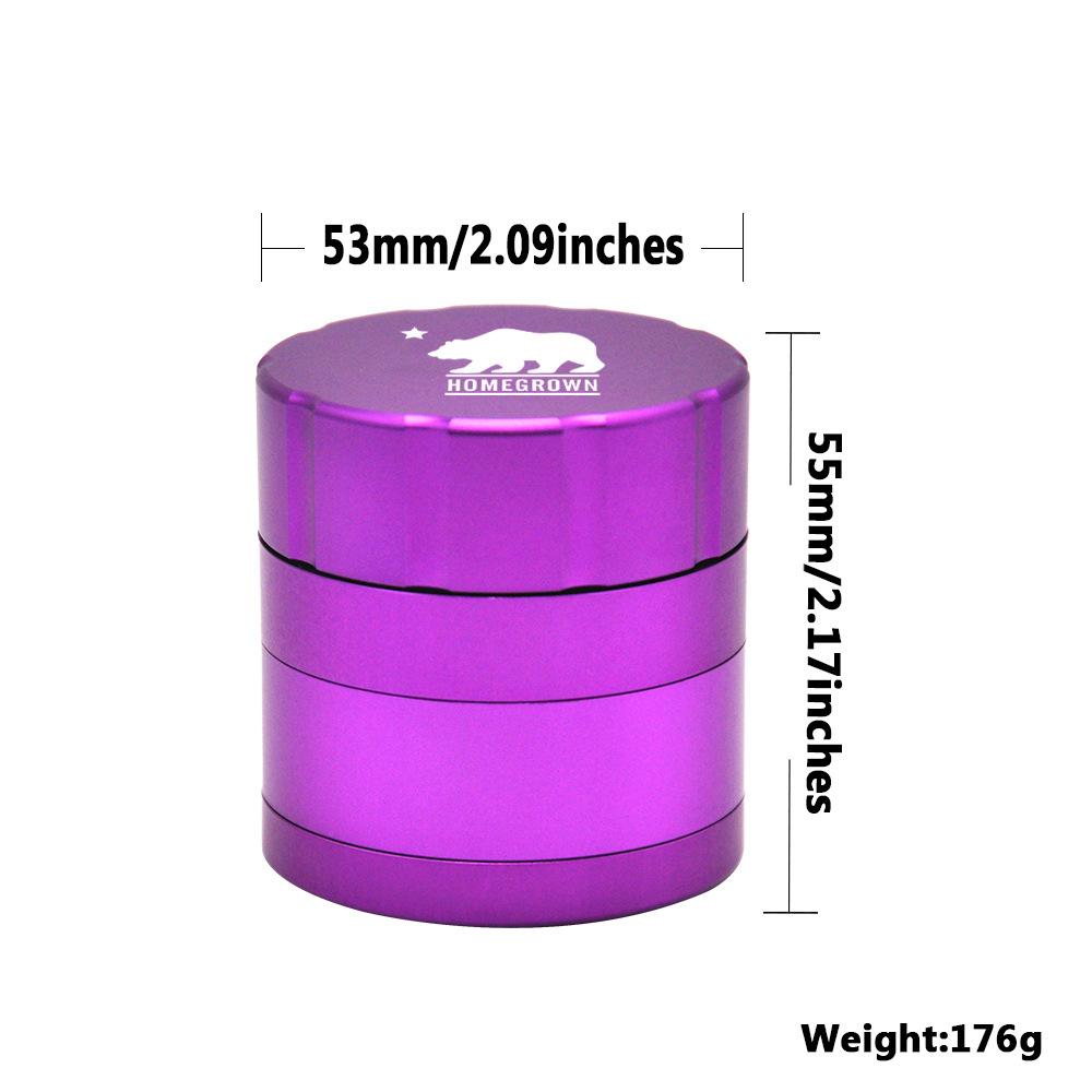 Polar Bear Aluminum Alloy Herb Grinder 4 Layer