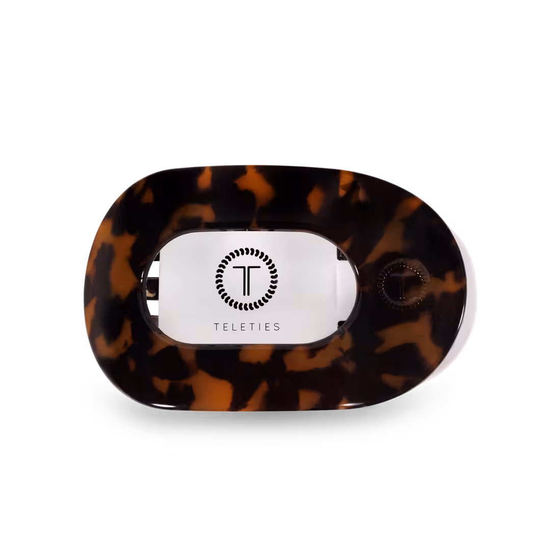 TELETIES  Small Flat Round Hair Clip