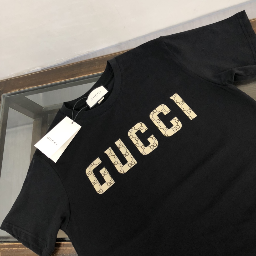 Gucci Summer New Crew Neck Short Sleeve T-Shirt