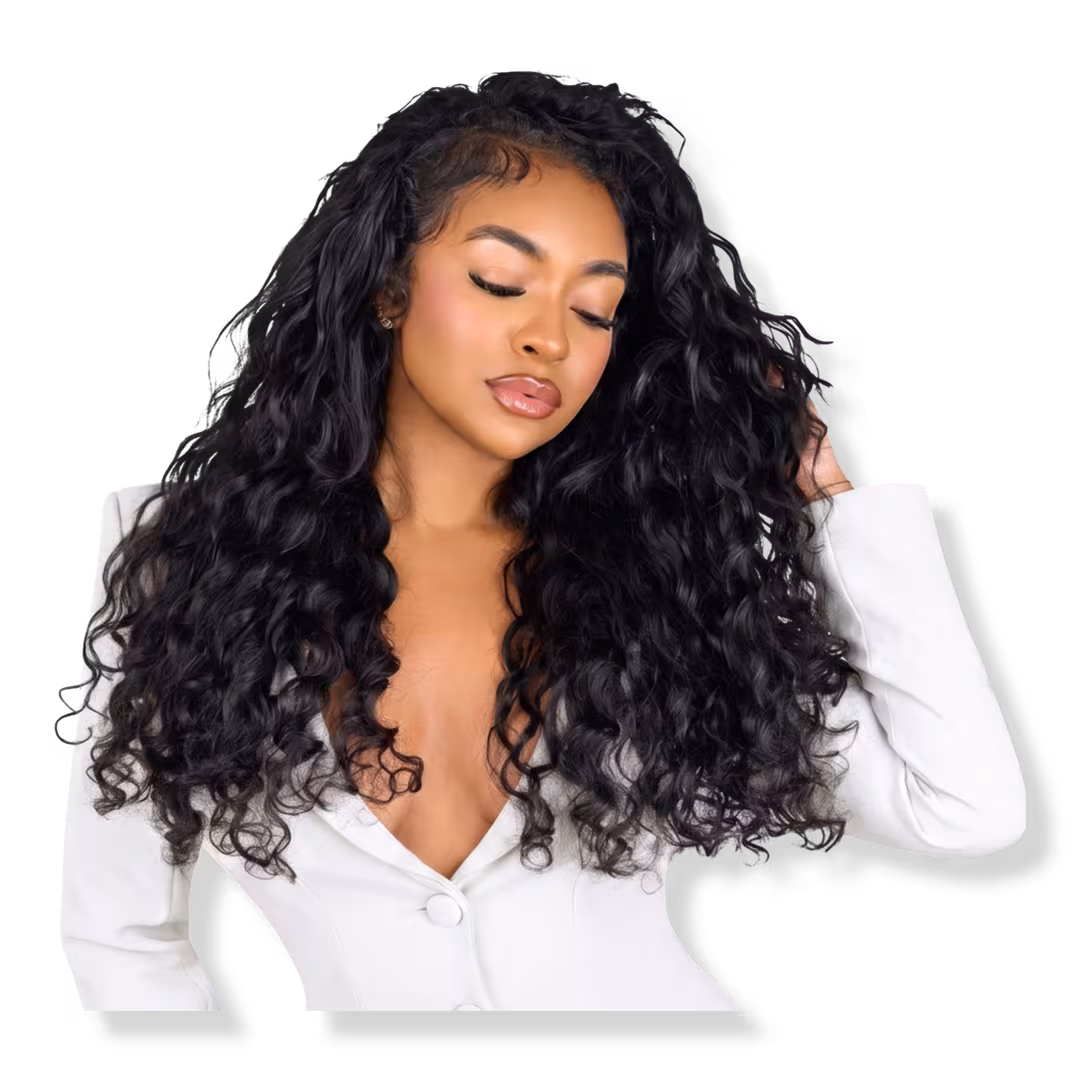 True + Pure Texture  Island Wave Loose Wave Curly Human Hair Wefts Extensions