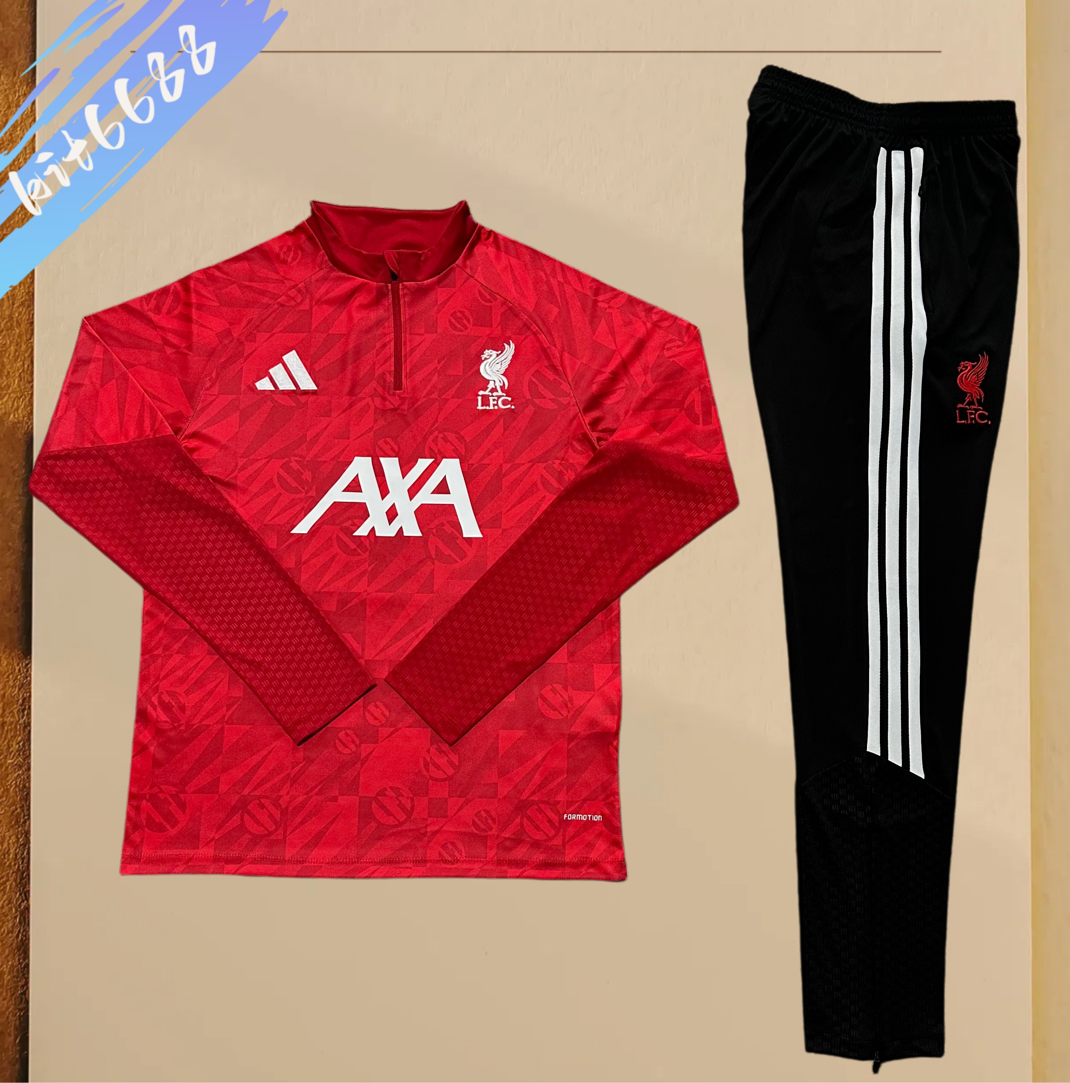 26/27 Liverpool Half Zip Training Kit (Adult Kids Kit)