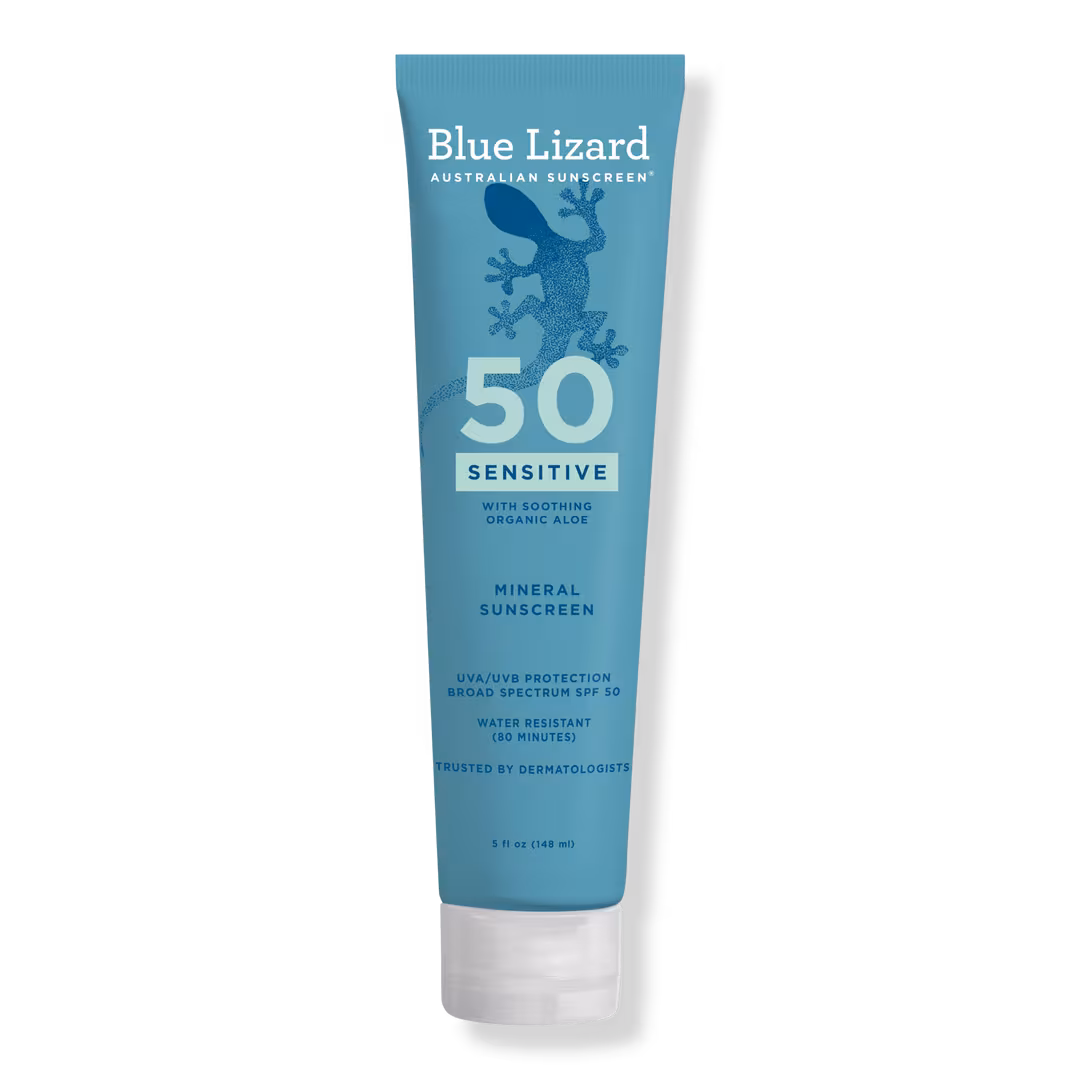 BLUE LIZARD AUSTRALIAN SUNSCREEN  Sensitive Mineral Sunscreen Lotion SPF 50+