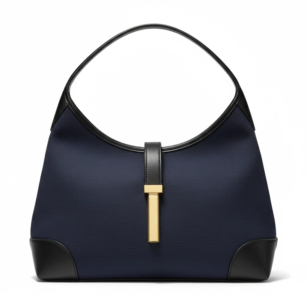 Navy Sculptural Hobo