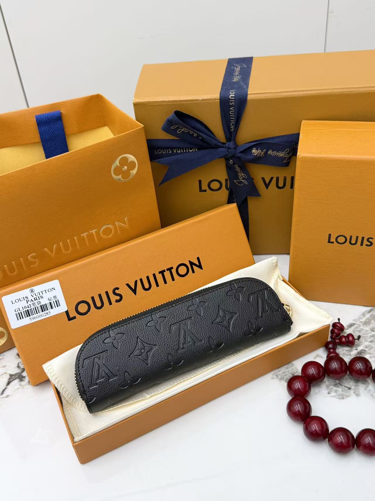 LV Elizabeth Pencil Pouch Monogram Empreinte
