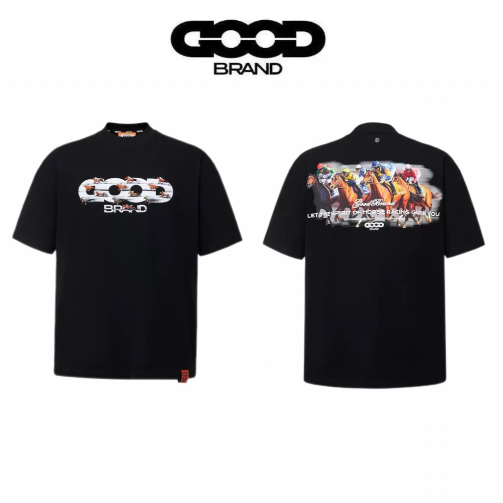 Goodbrand Horse Racing Graphic Logo T-Shirt