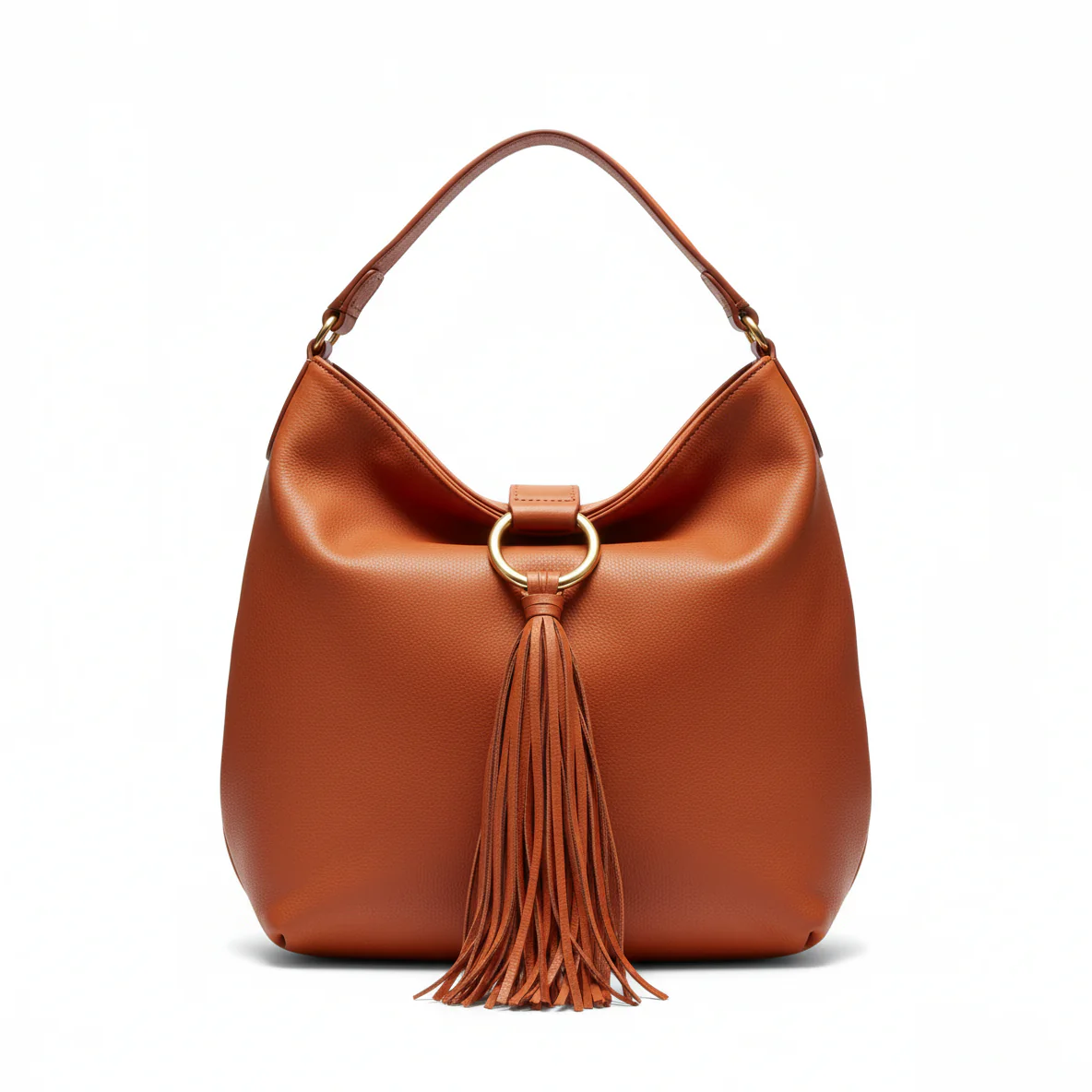 Burnt Orange Tassel Hobo