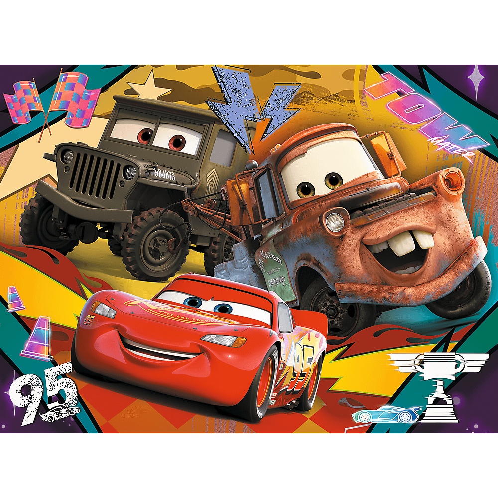 Puzzle 30 El. Cars Rozpędzone Samochody