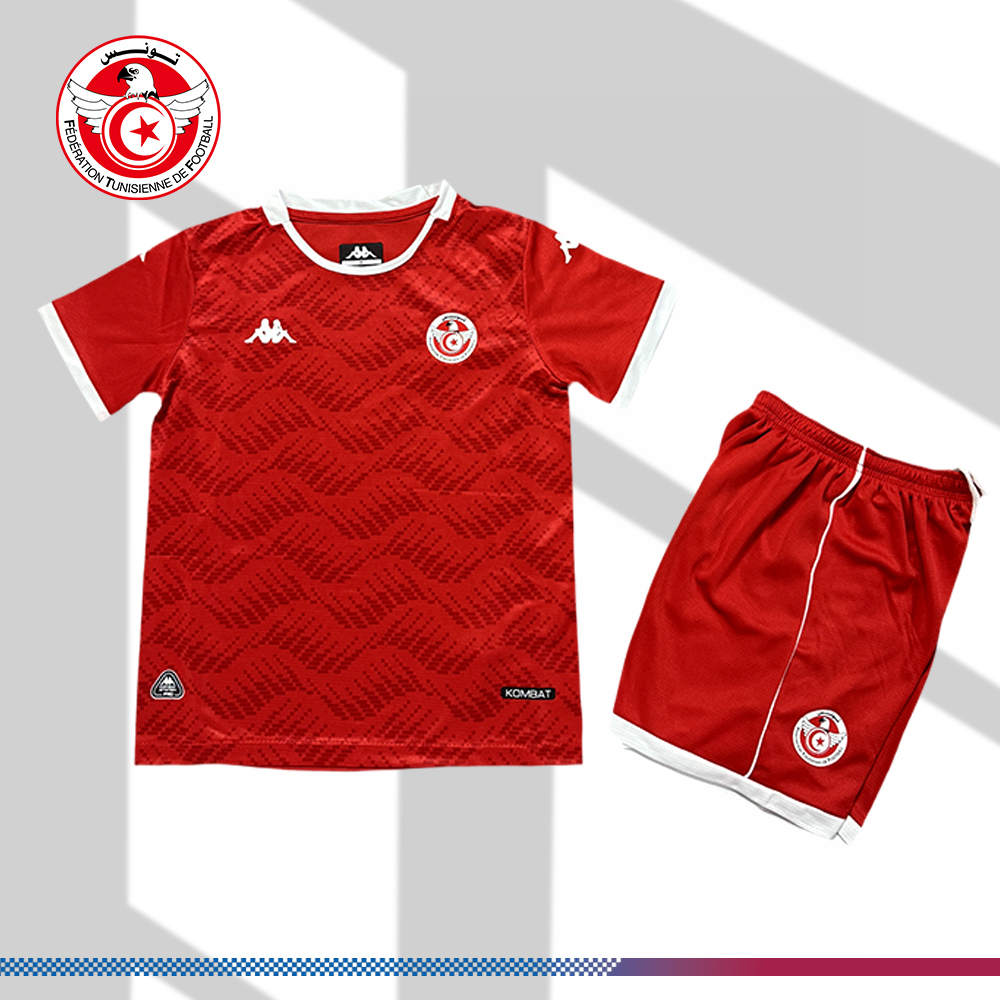 2026 Tunisia Home Football Shirt (Kids Kit)