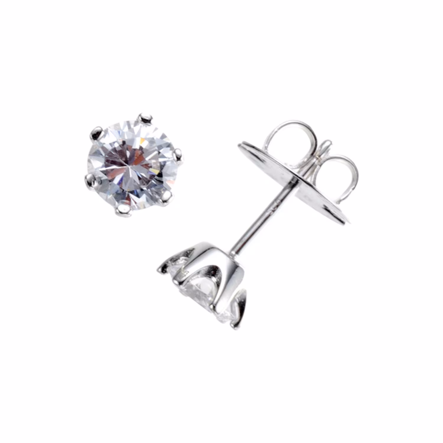 Ohrstecker mit Zirkonia, Silber 925