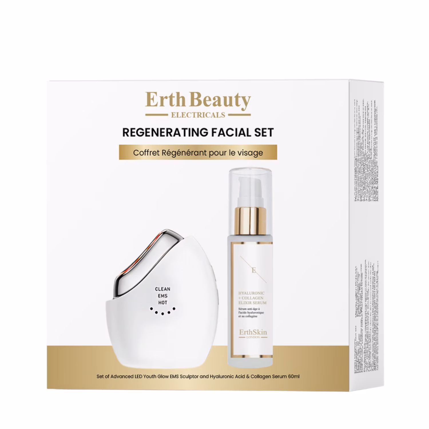 Regenerierendes Gesichtsset (LED Youth Glow EMS Sculptor + HA Serum)