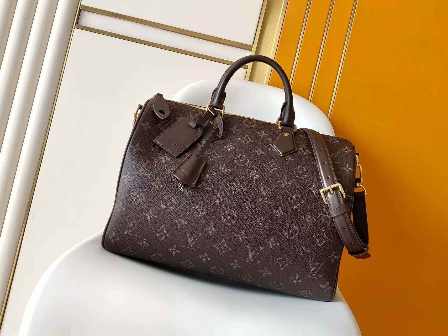 [15A]LV Speedy P9 40 Coffee