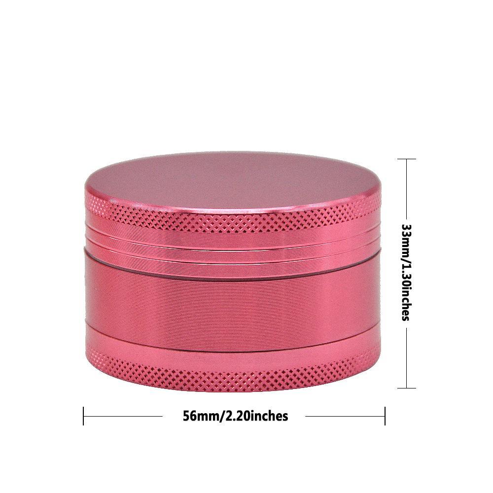 56mm 3 Layer Aluminium Alloy Grinder (3 Colors)
