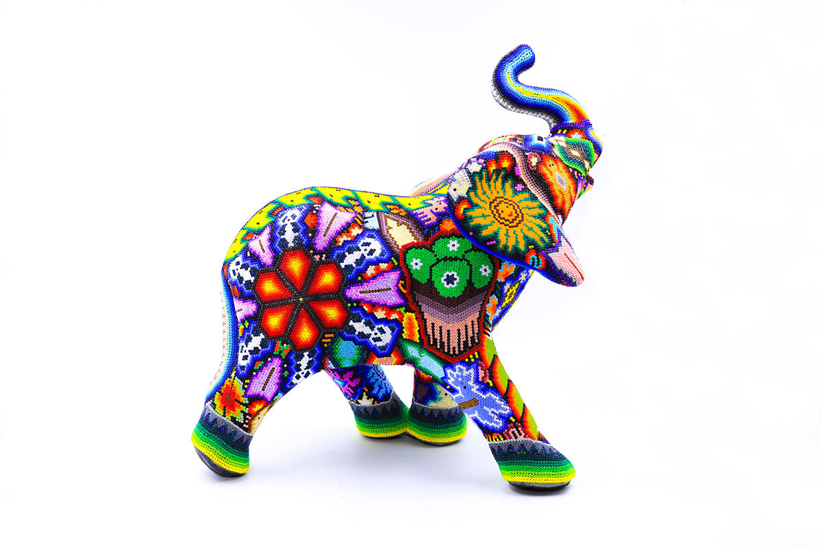 Elefante Grande - Obra de Arte Huichol