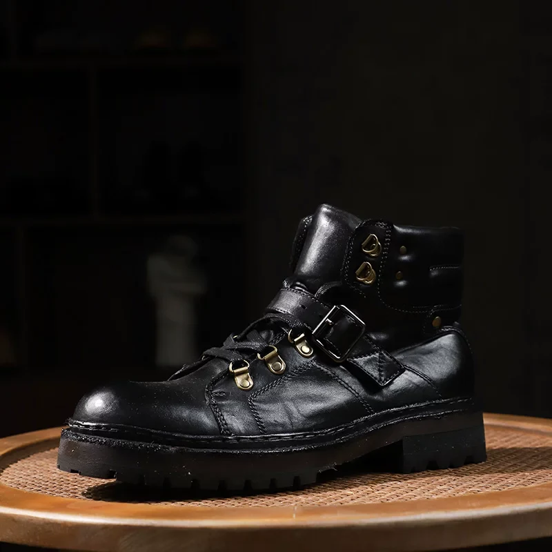 Mountain Range Vintage Washed Horse Leather Boots
