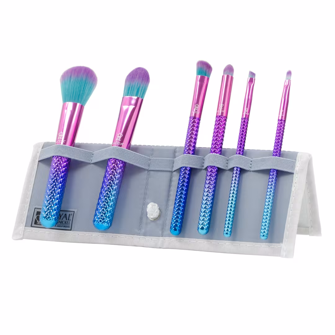 MŌDA  Prismatic Total Face Flip Makeup Brush Kit