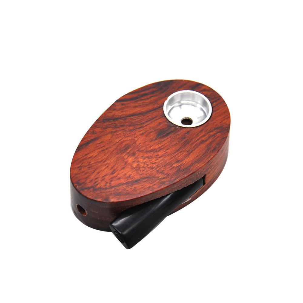 Oval Smoking Wooden Pipe