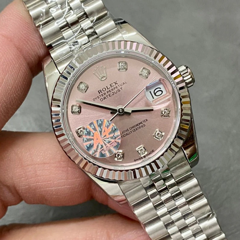Rolex Watch DATEJUST 31MM STEEL PINK DIAL