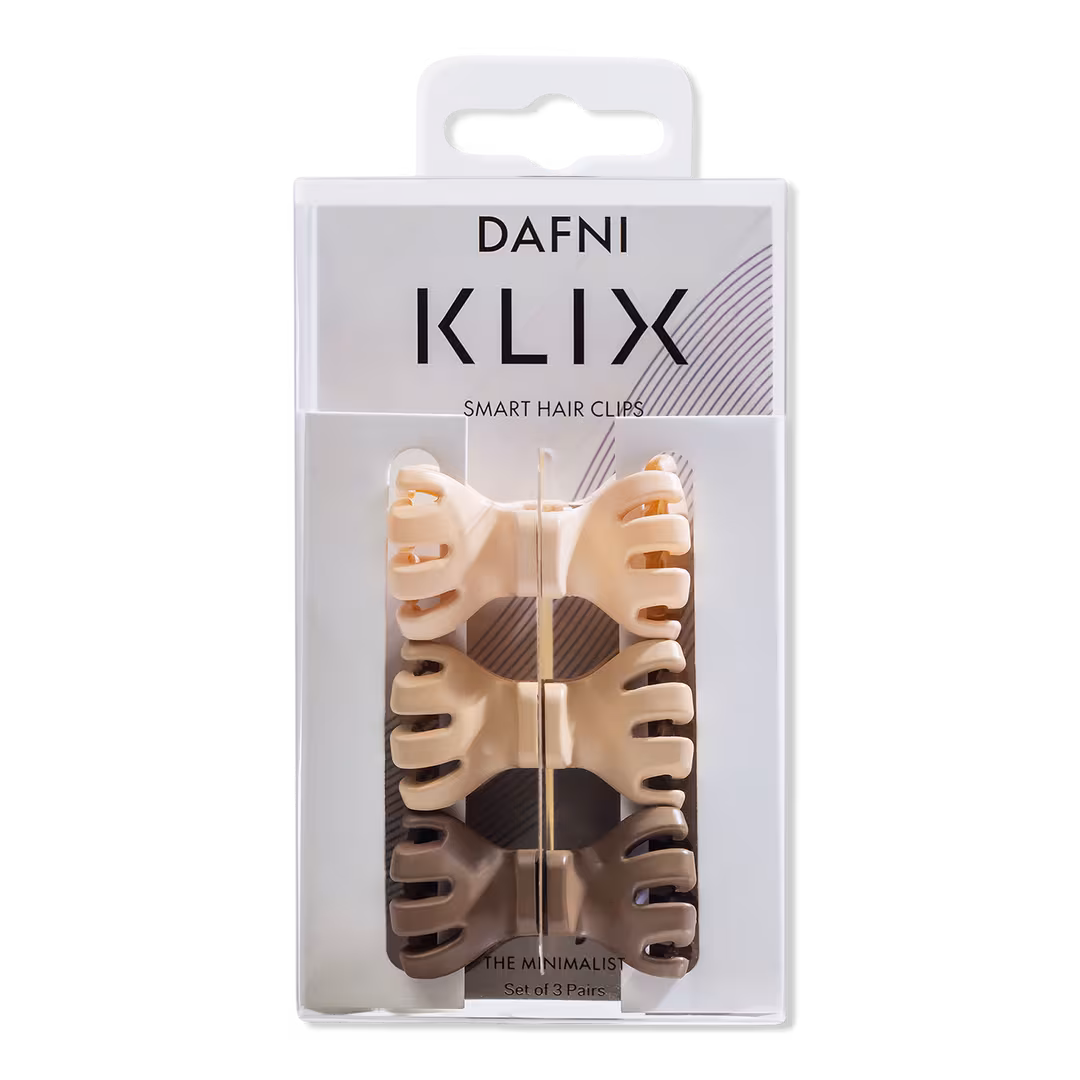 DAFNI KLIX  Sandstone Magnetic Claw Clips The Minimalist 3 Pack